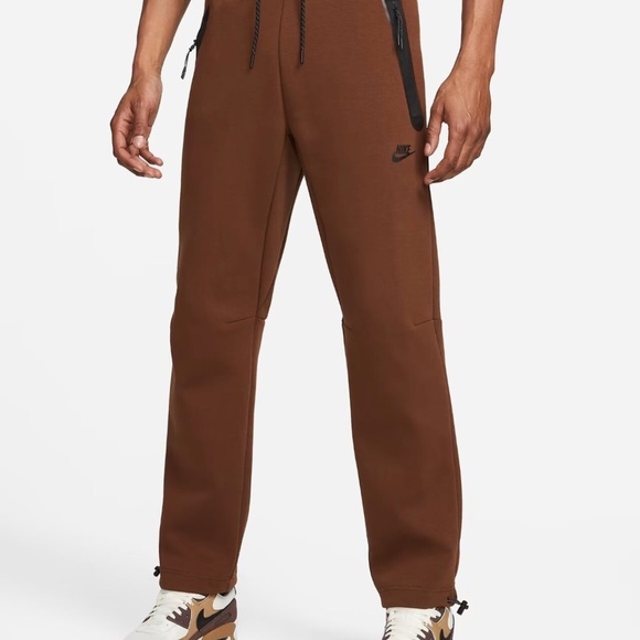 Nike Men's Tech Fleece Pants - Cacao Wow Brown - Large - Style# DQ4312 - Picture 10 of 13